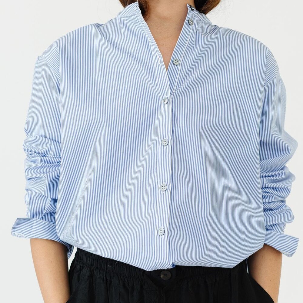 Studio Nicholson Cici Banker Stripe Shirt